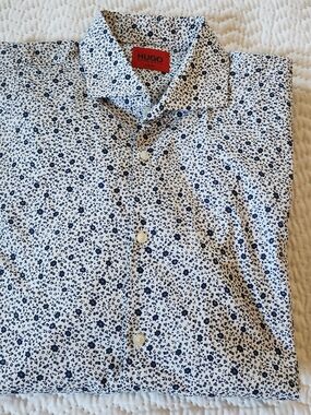 Hugo Boss Floral Button-Up Shirt Size 16